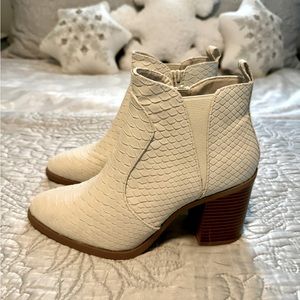 Altar’d State Ivory Booties, 6.5